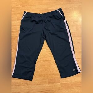RBX Navy and Purple Athletic Capri Pants for Active Comfort